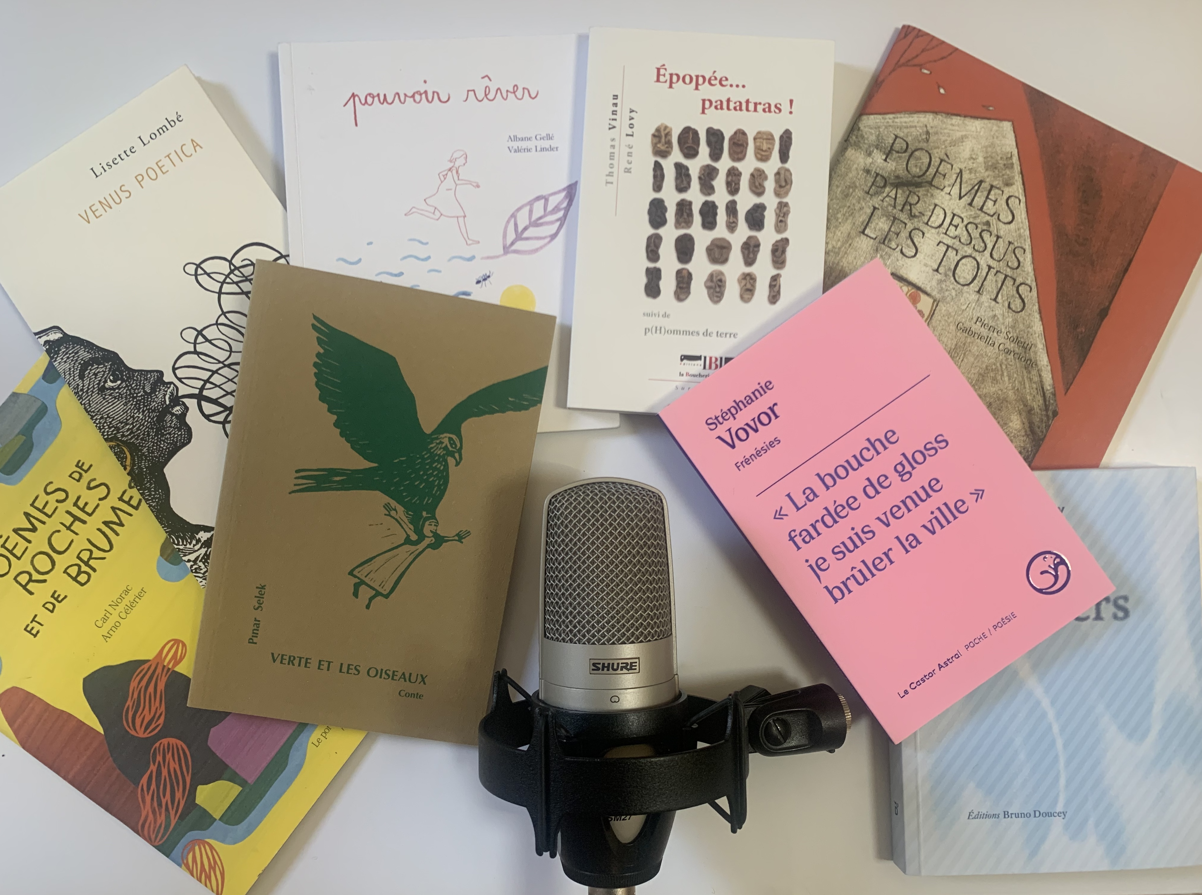 Image de fond ateliers. Studio enregistrement.